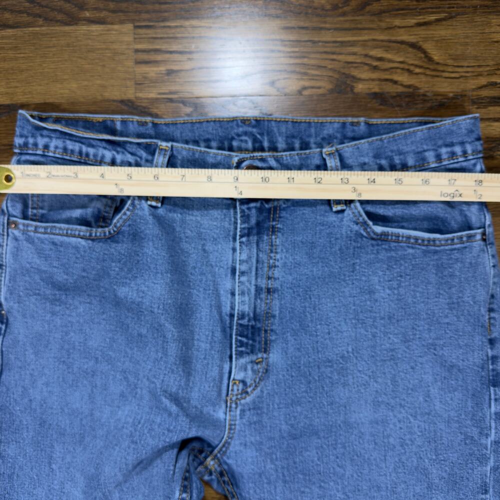 Levi's 505 Regular Fit Jeans Mens 38x30 Medium Wash Denim Straight Leg - Picture 5 of 10